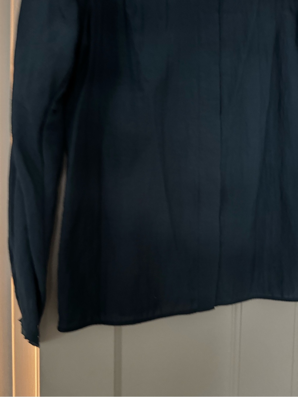 COS Teal Blue Long-Sleeve Tunic Top - Picture 4 of 4